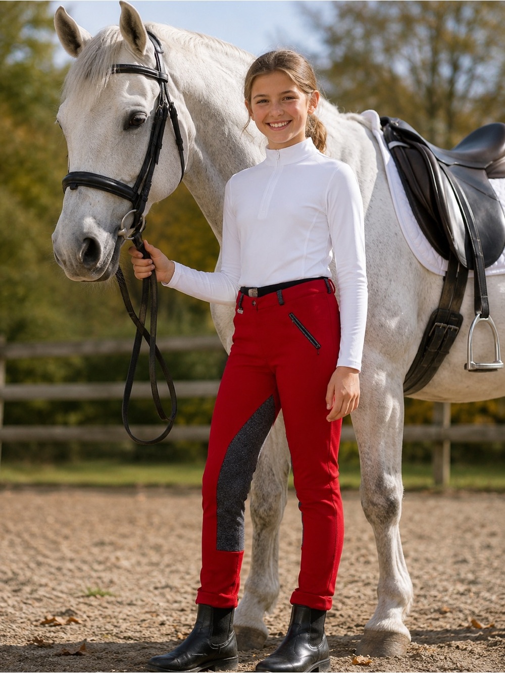 Dublin Womens/Ladies Supa-fit Euro Seat Zip Up Jodphur riding pants Sz US 32W